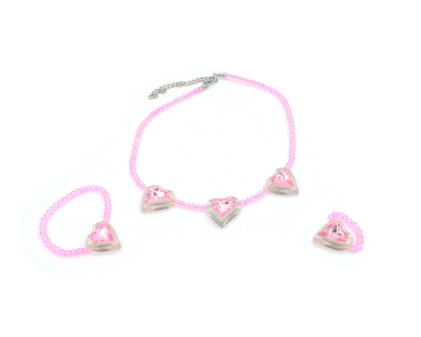 Heart 3 Piece Jewelry Set