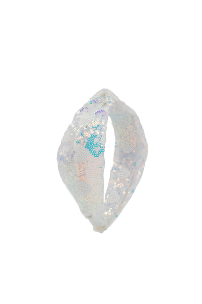 Sequin Heart Knot Headband