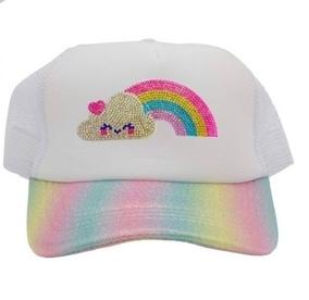 Rainbow Patch Pastel Galaxy Trucker Hat
