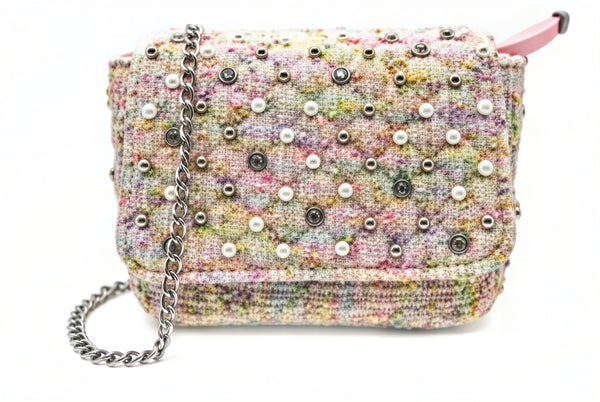 Pastel Tweed Pearl Bag
