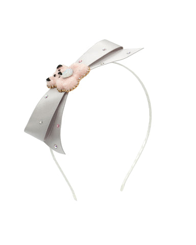FLAT BOW SATIN HEADBAND