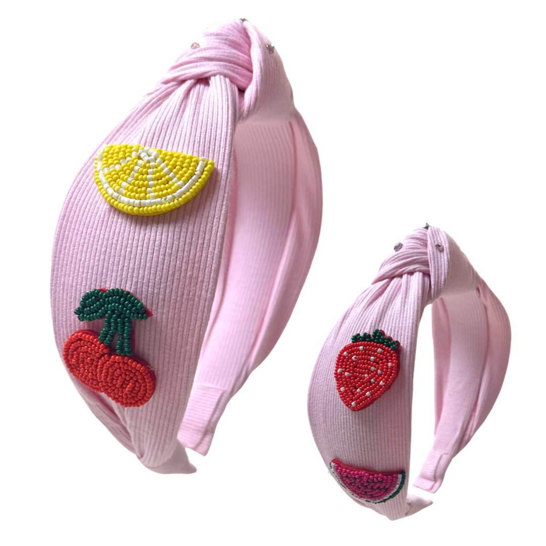 BEADED FRUIT HEADBAND