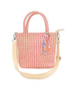 RAFFIA BAG WITH BAG CHARM