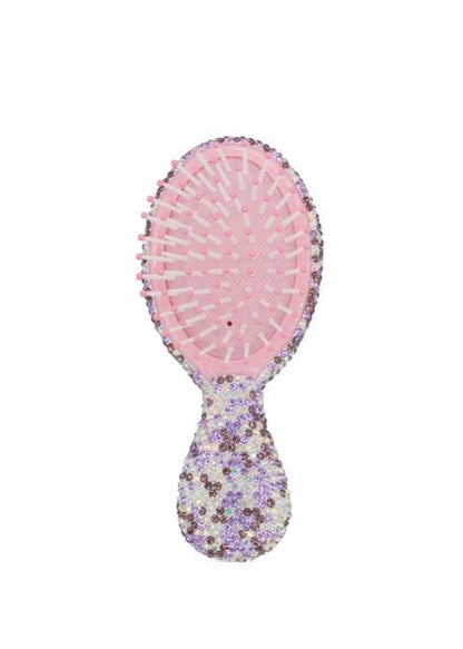 Multi Purple Fully Crystallized Hair Brush