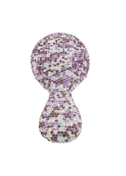 Multi Purple Fully Crystallized Hair Brush