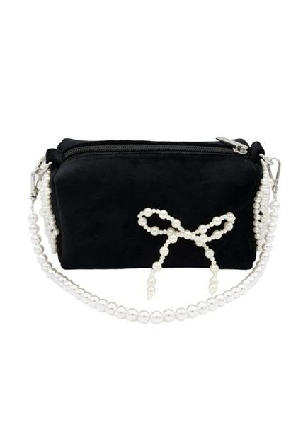 Pearl bow hand bag