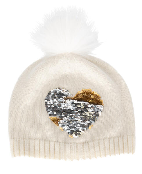 Sequin Heart Hat