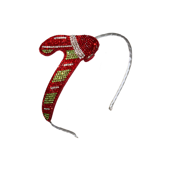 Candy Cane Crystal Headband
