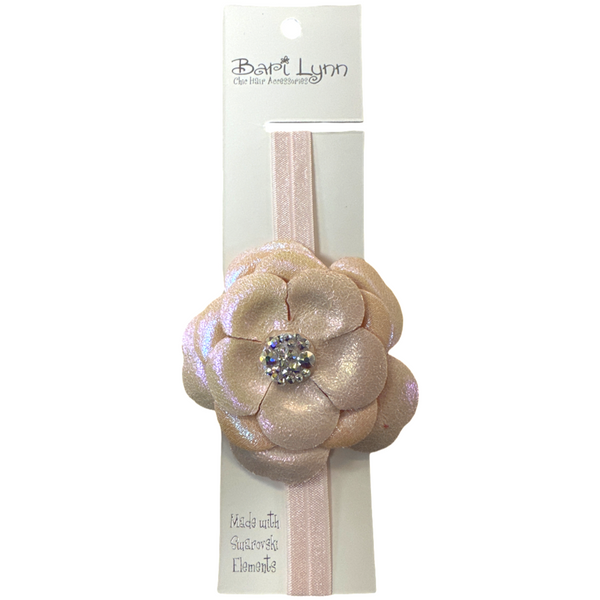 Iridescent flower headband