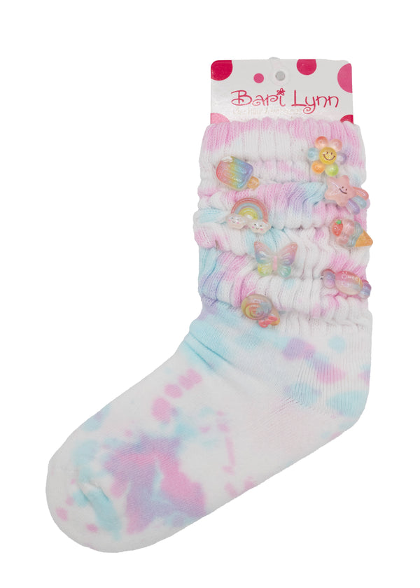 Tie Dye Charm Sock