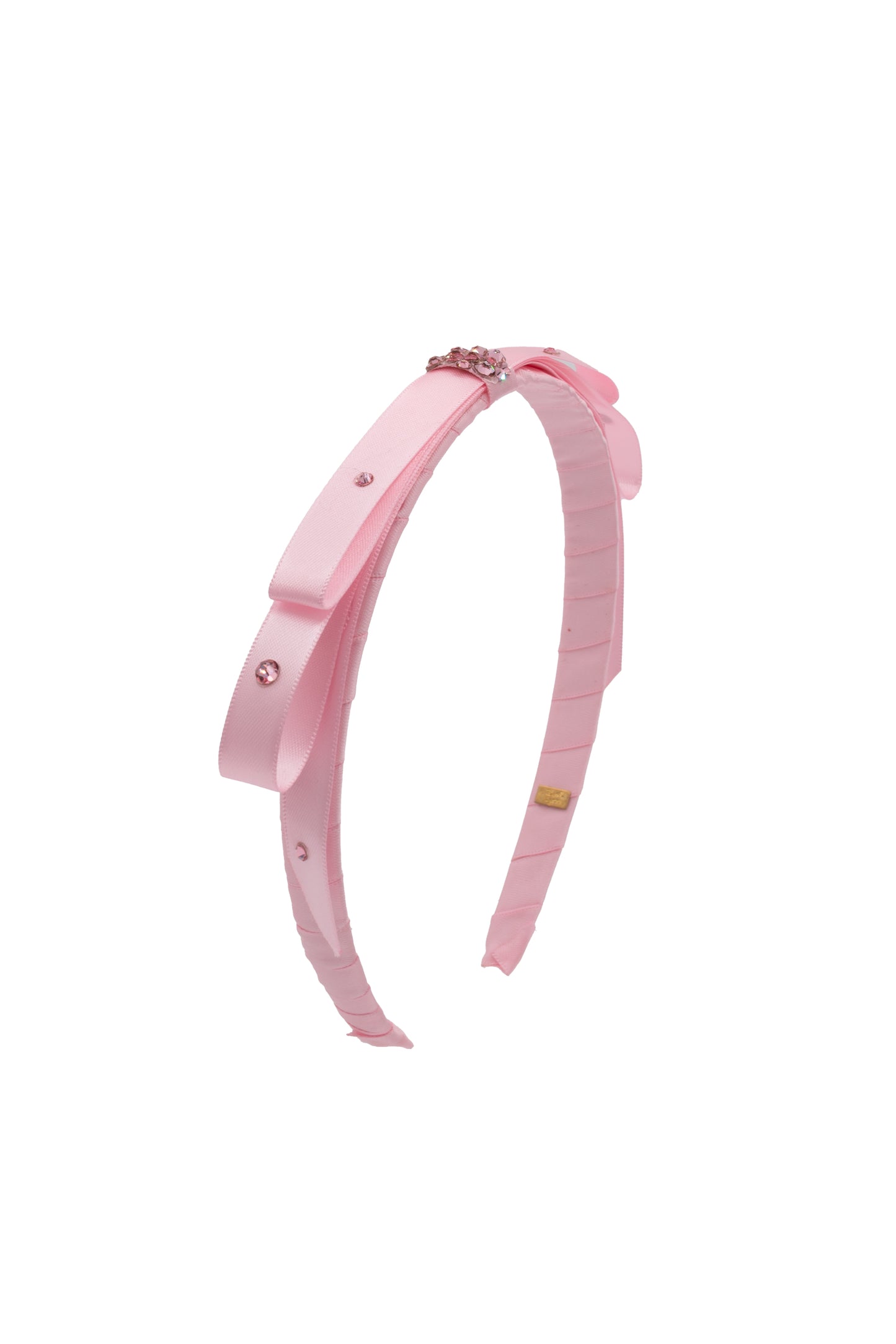 Thin Satin Bow Headband