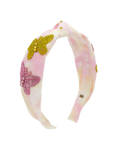 TYE DYE BUTTERFLY HEADBAND