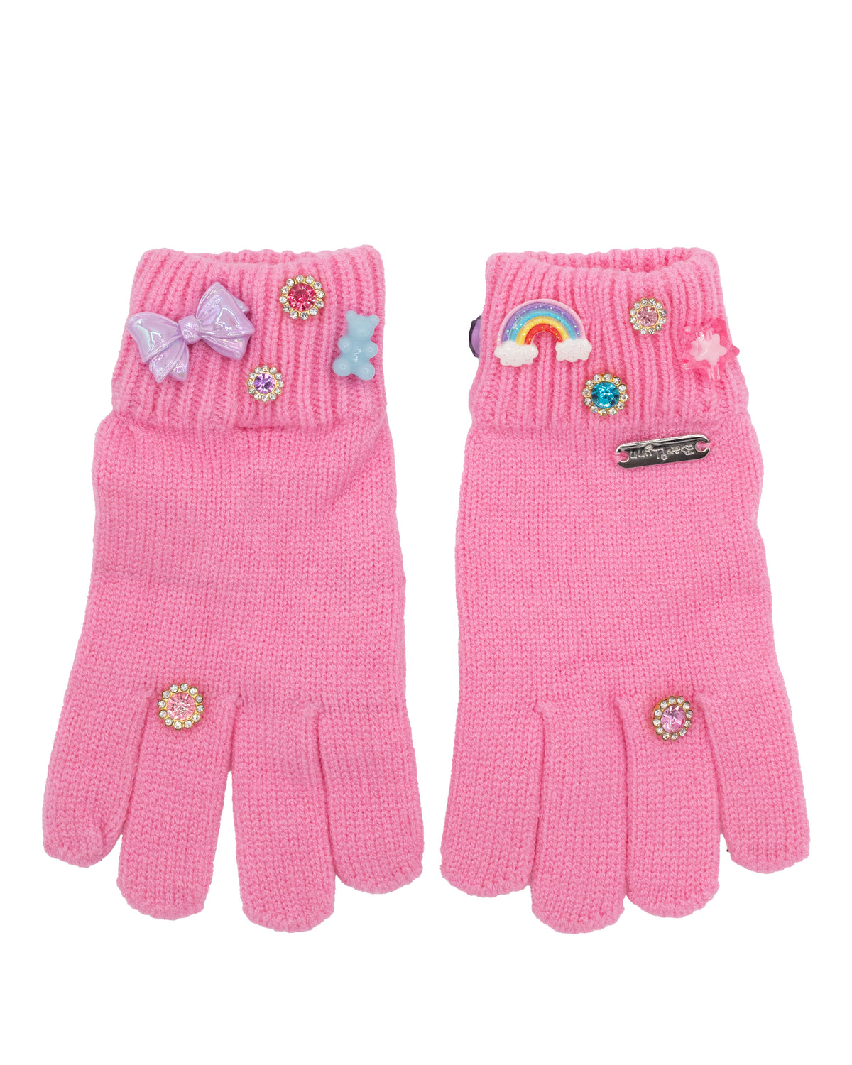 Bubblegum Pink Fun Charm Gloves