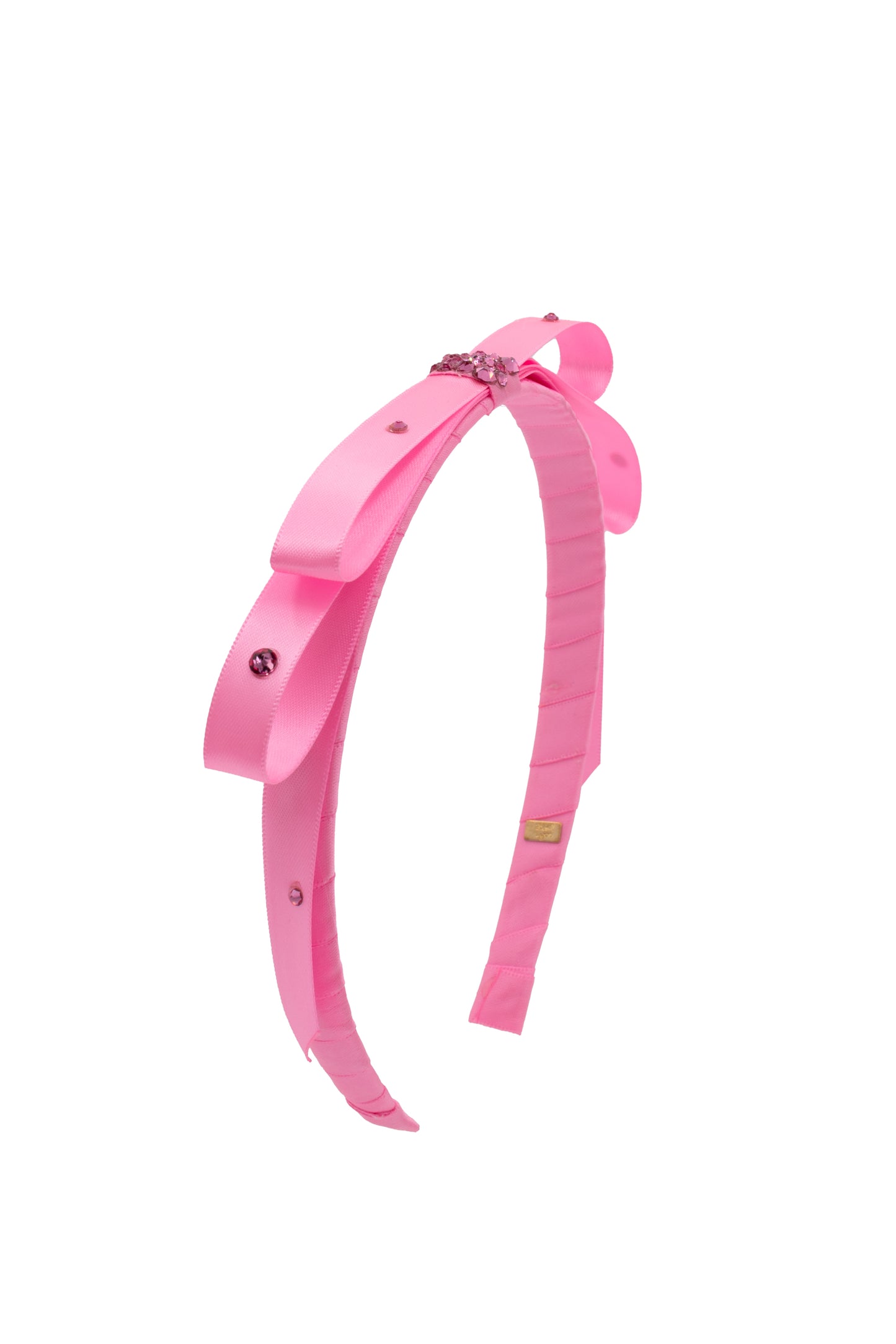 Thin Satin Bow Headband