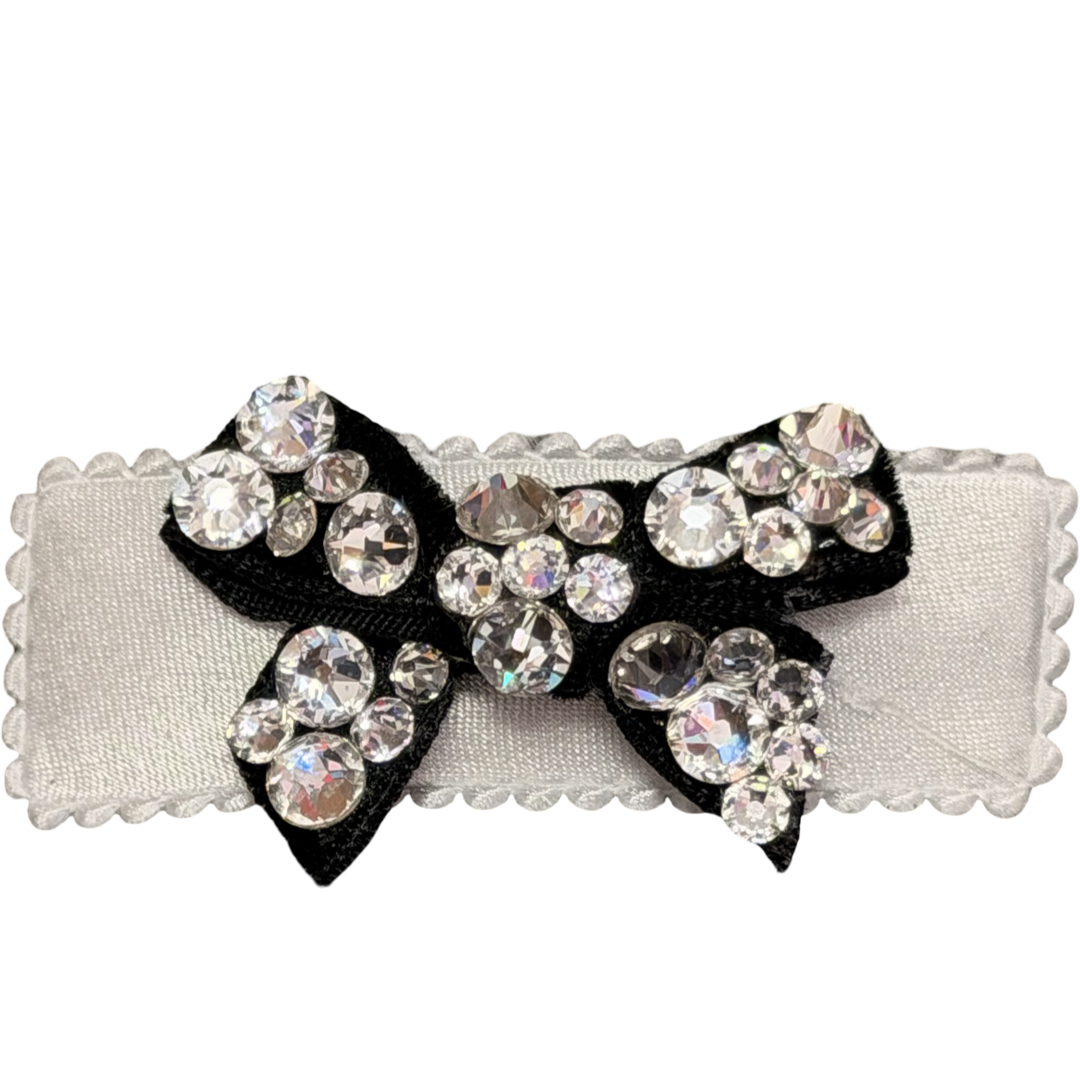 Small Crystallized Bow Clip