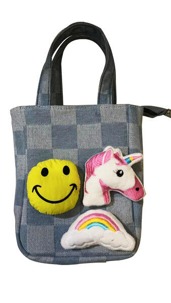 Denim Plush Bag