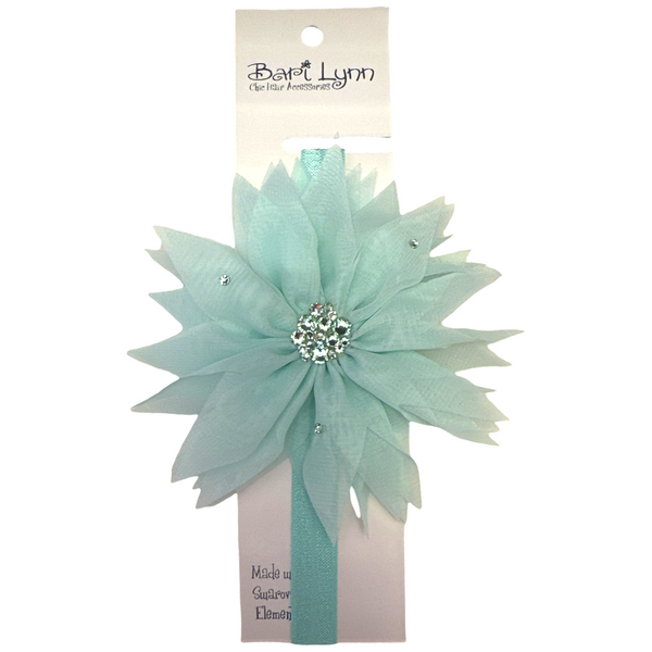 Chiffon edge flower headband