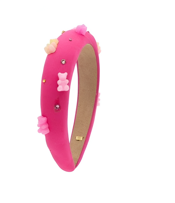 Padded Gummy Bear Headband In Pink
