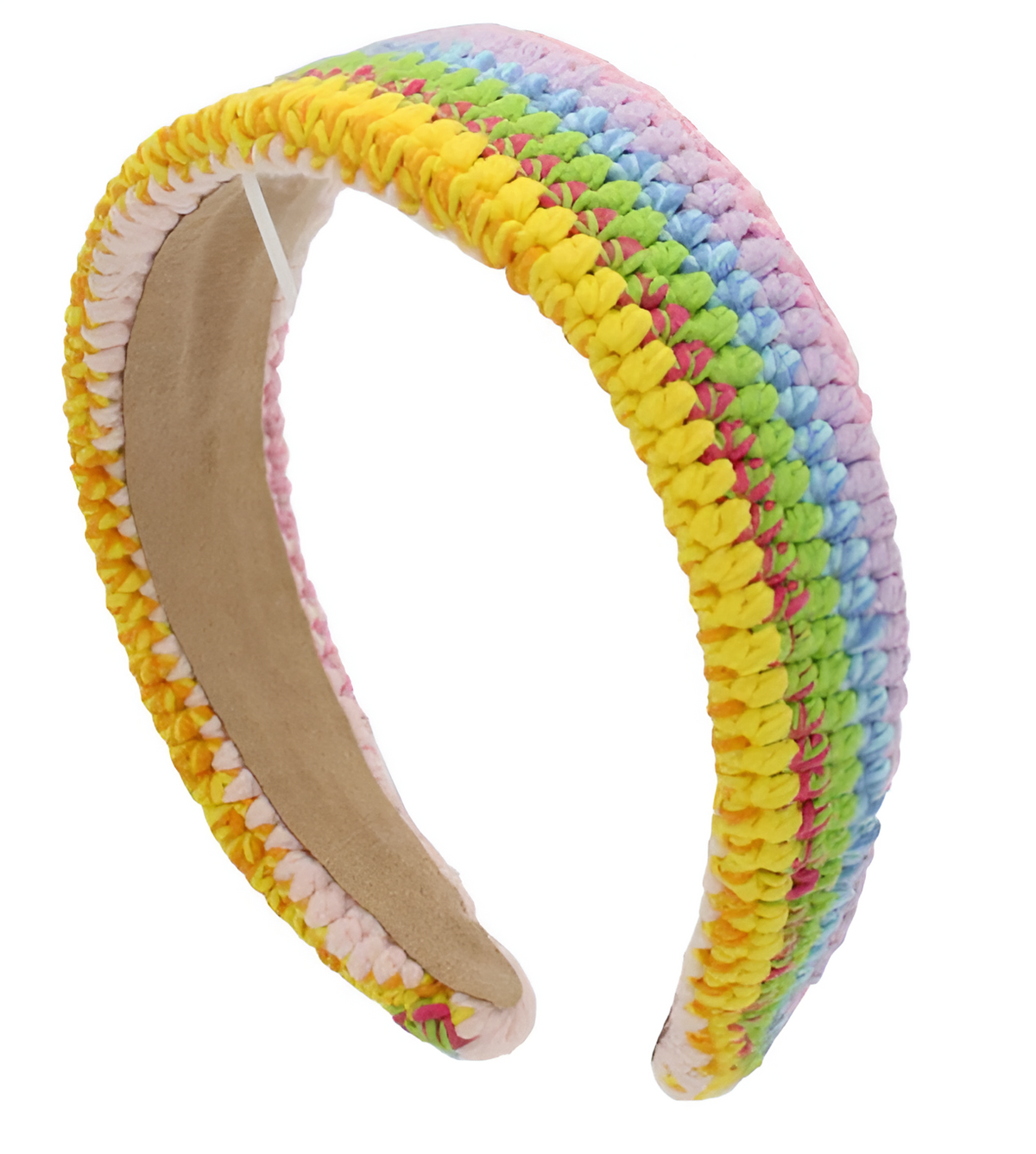 Flat Crochet Headband in Multicolor