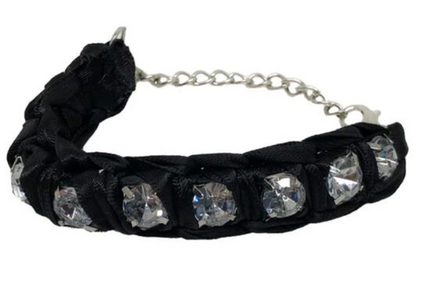 Rhinestone Bracelet In Black
