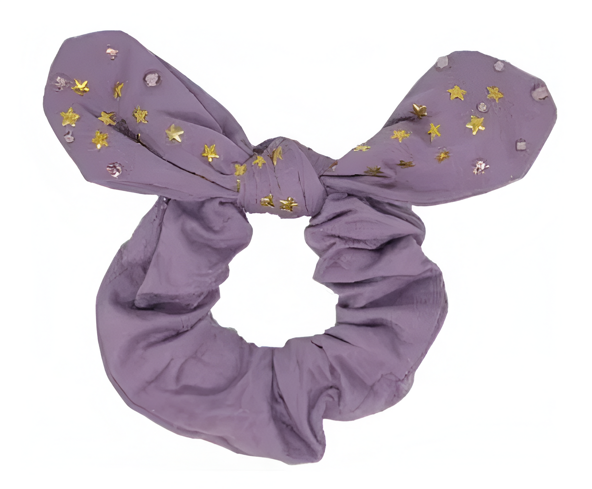 Lavender Cotton Star Scrunchie