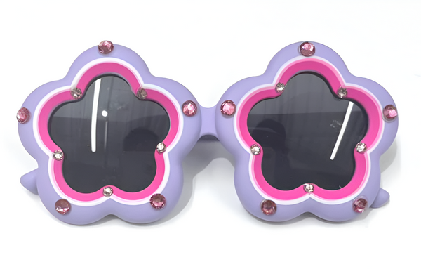 Flower Sunglasses In Lavender