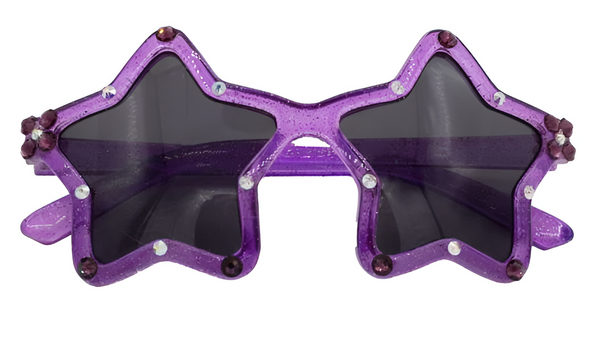 Star Shape Sunglasses In Purple