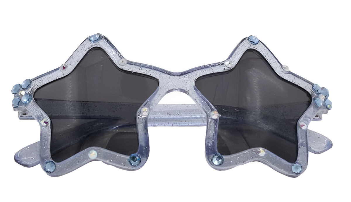 Crystallized Star Shape Sunglasses in Blue