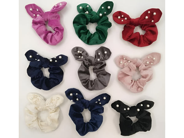 Velvet Pearl Scrunchie