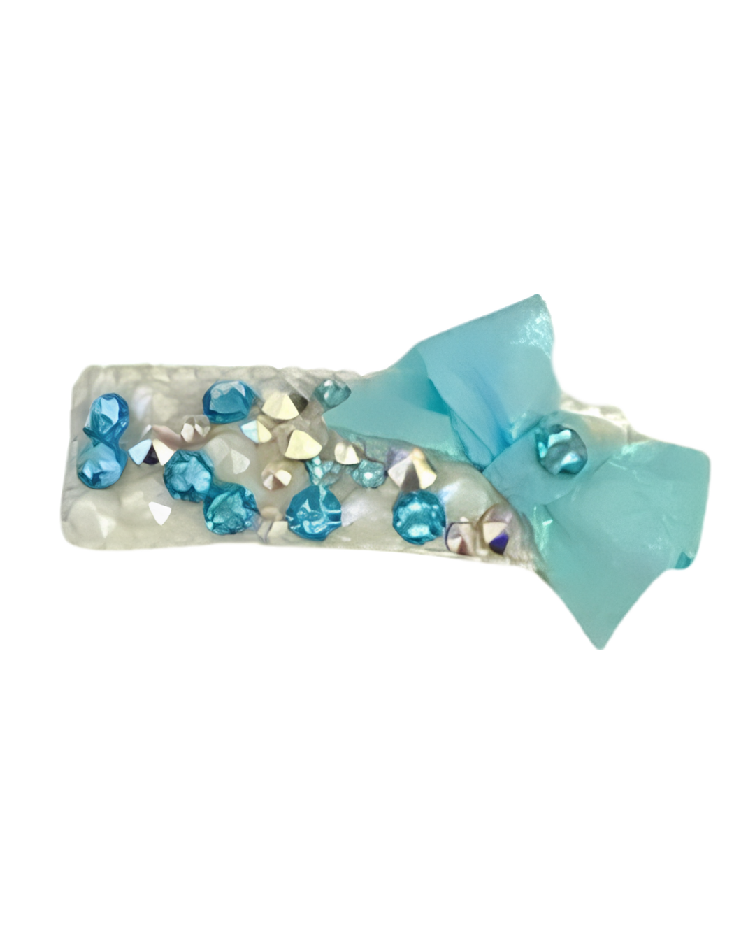 Shimmer Bow Fully Crystal Clip