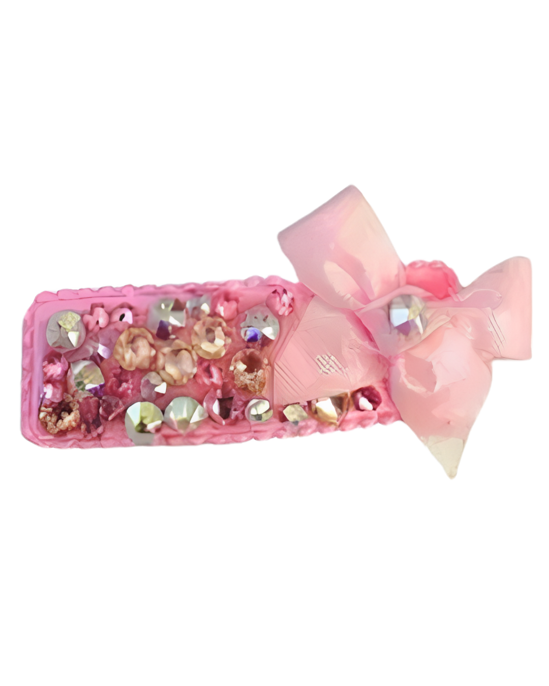 Shimmer Bow Fully Crystal Clip