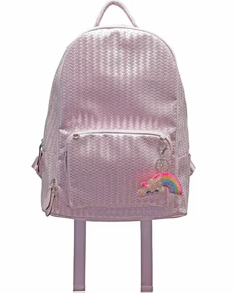 Galaxy Weave Backpack With Bag Charms Key Chain