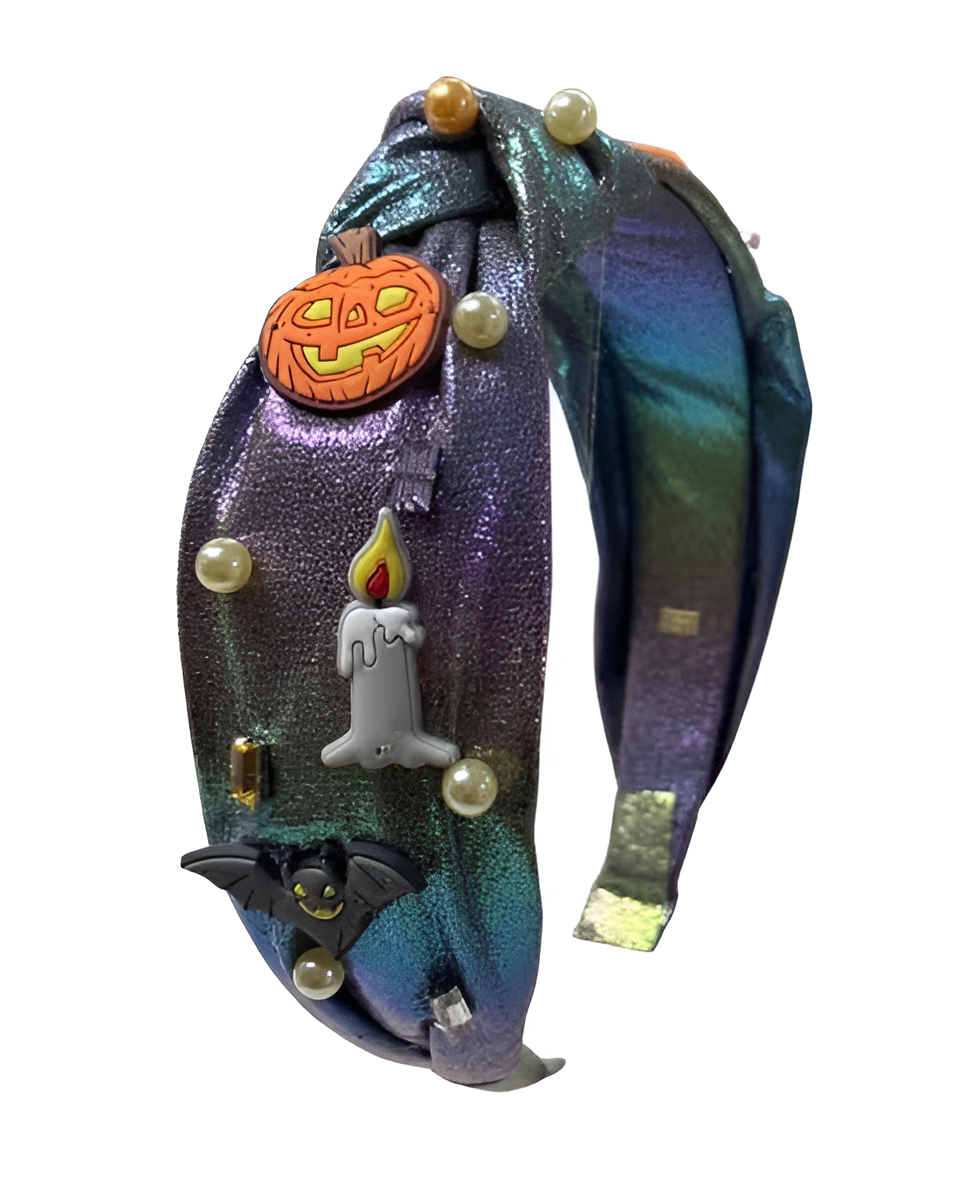Rainbow Halloween Charm Headband