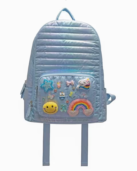 Assorted Charms & Plush Backpack