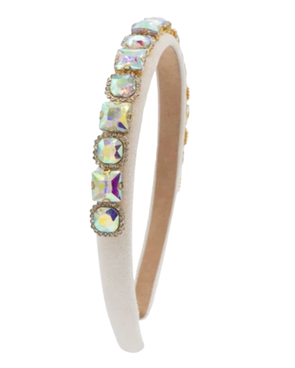 Full Multi Shape Jewel Thin Velvet Headband