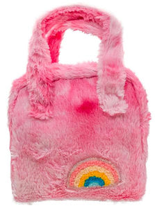 PATCHED FUR HAND BAG