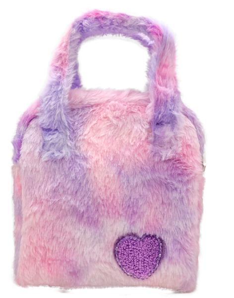 PATCHED FUR HAND BAG