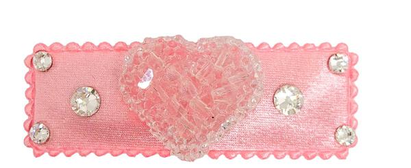 3D Crystal Heart Clip Baby Clip