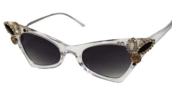 CLEAR JEWEL SUNGLASSES