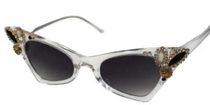 CLEAR JEWEL SUNGLASSES