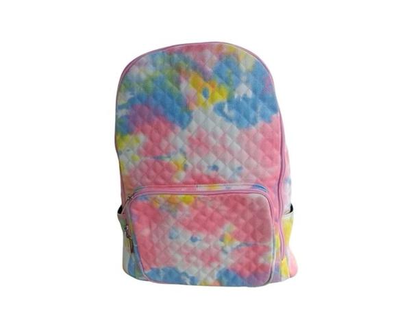 TIE DYE QUILTED NEON BACKPACK
