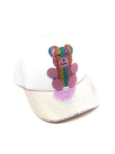 PINK CRINKLED  TRUCKER HAT ONE SIZE