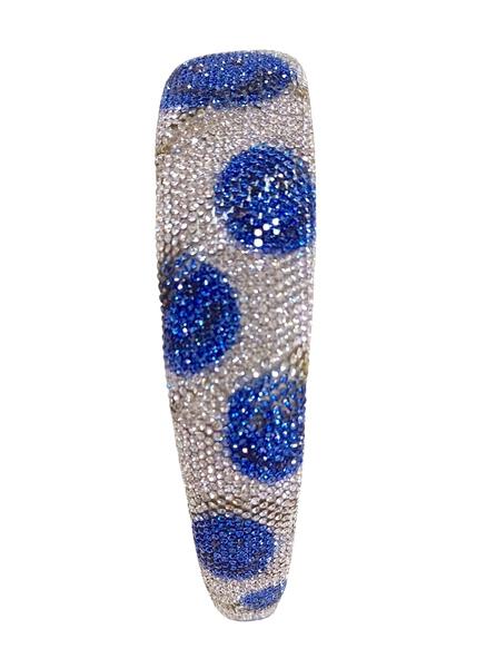 FULLY CRYSTAL SMILEY HEADBAND BLUE
