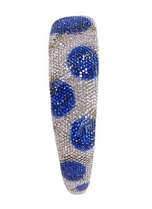 FULLY CRYSTAL SMILEY HEADBAND BLUE